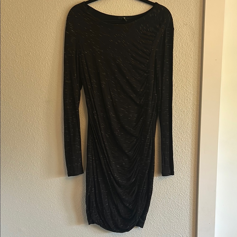 Chic Black Long Sleeve Dress